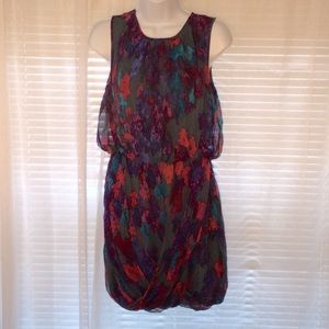 TIBI silk Genevieve Draped Dress Sz 4